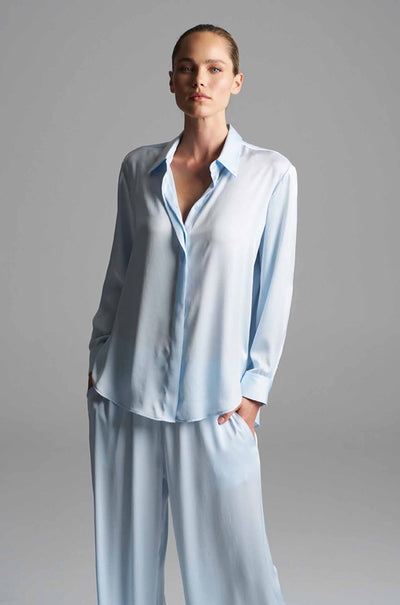 Mela Purdie - Soft Shirt in Mirror Satin