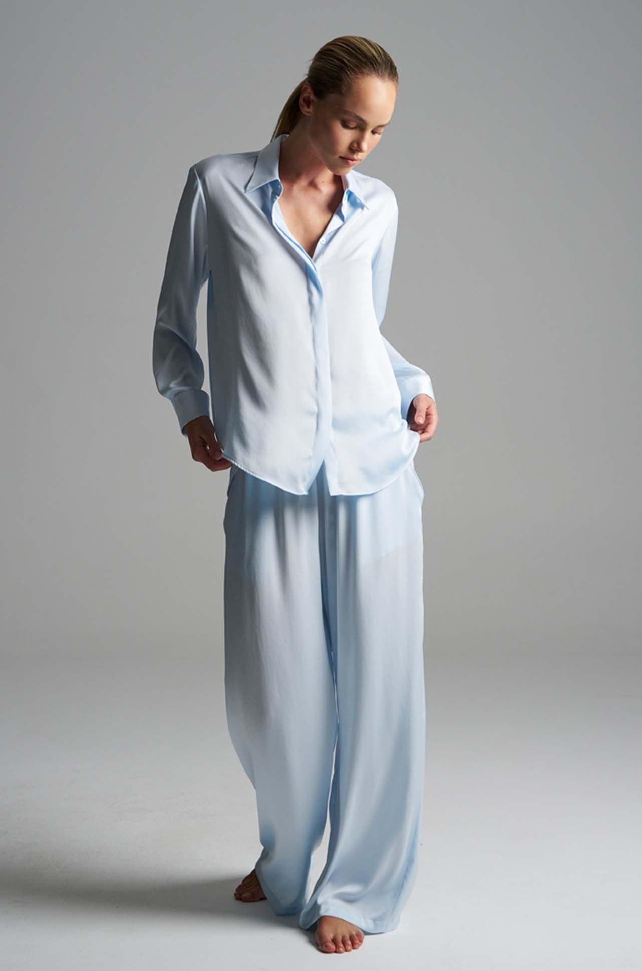 Mela Purdie - Maxi Pace Pant in Mirror Satin