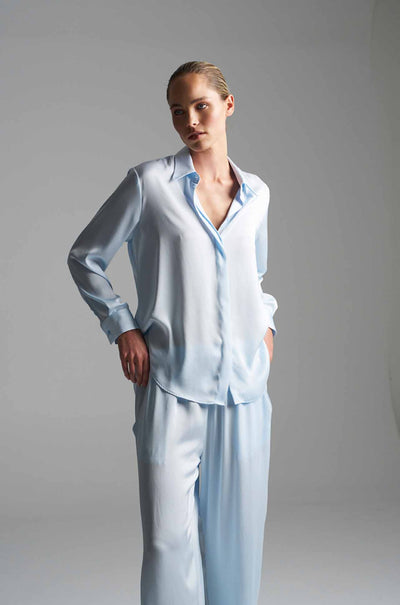 Mela Purdie - Soft Shirt in Mirror Satin