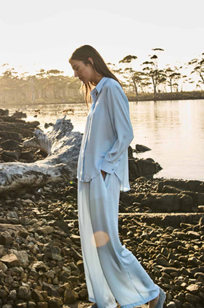 Mela Purdie - Soft Shirt in Mirror Satin