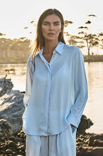 Mela Purdie - Soft Shirt in Mirror Satin