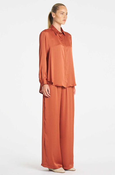 Mela Purdie - Maxi Pace Pant in Mirror Satin