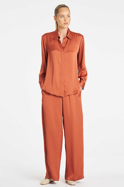 Mela Purdie - Maxi Pace Pant in Mirror Satin