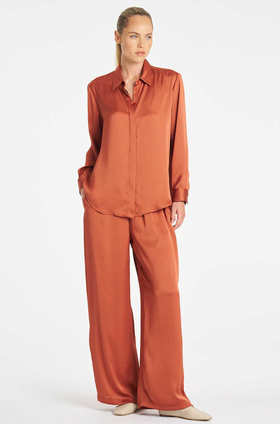 Mela Purdie - Soft Shirt in Mirror Satin
