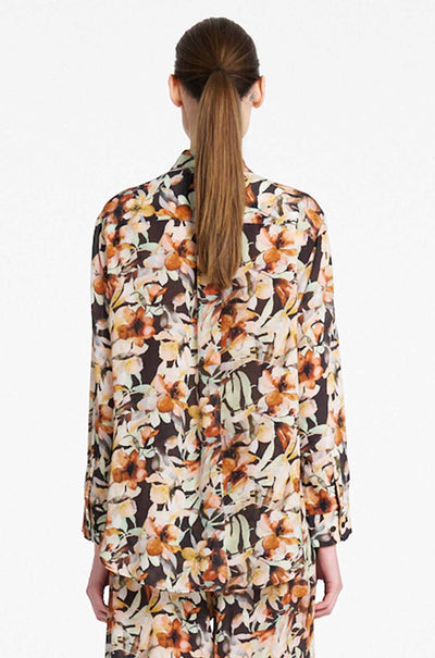 Mela Purdie - Soft Shirt in Mint Floral Print