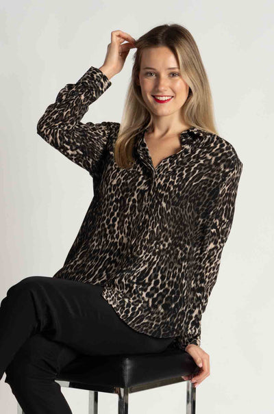 Mela Purdie - Soft Shirt in Praline Panther (Zambezee Exclusive)