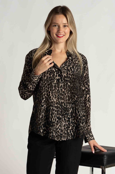Mela Purdie - Soft Shirt in Praline Panther (Zambezee Exclusive)