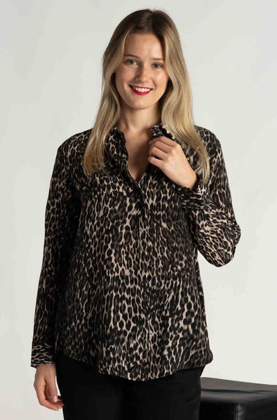 Mela Purdie - Soft Shirt in Praline Panther (Zambezee Exclusive)