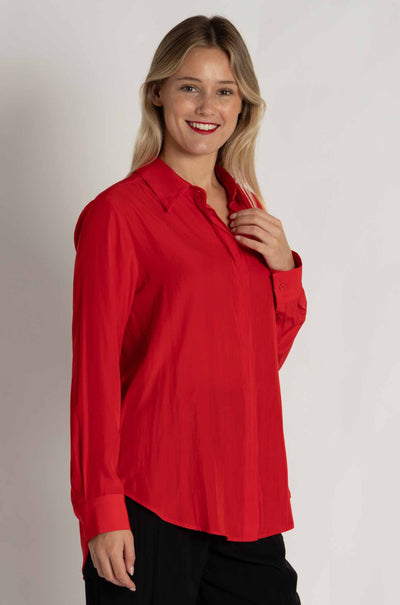 Mela Purdie - Soft Shirt in Poppy
