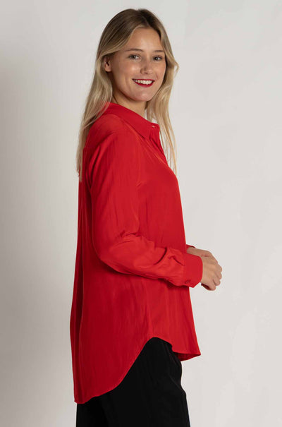 Mela Purdie - Soft Shirt in Poppy