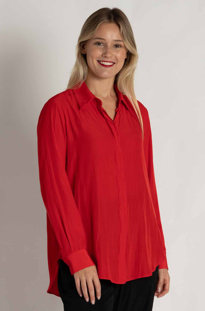 Mela Purdie - Soft Shirt in Poppy