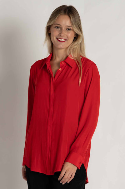 Mela Purdie - Soft Shirt in Poppy