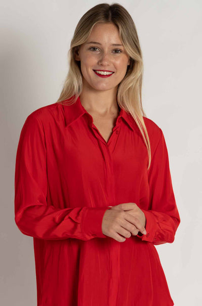 Mela Purdie - Soft Shirt in Poppy