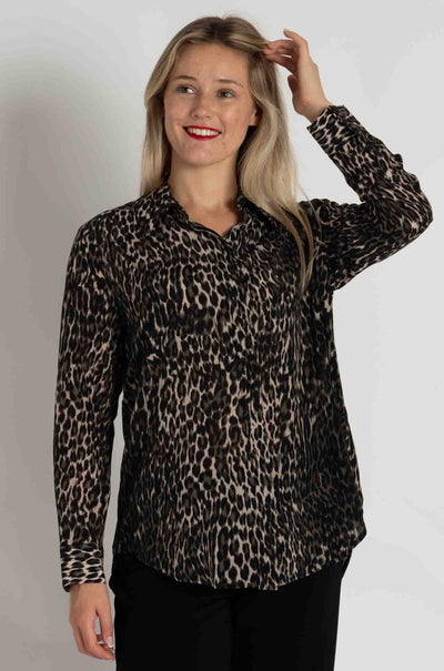 Mela Purdie - Soft Shirt in Praline Panther (Zambezee Exclusive)