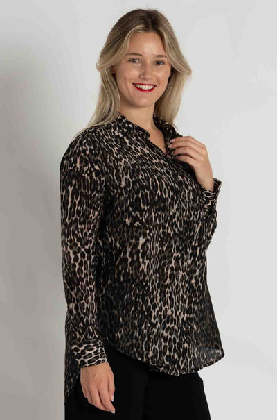 Mela Purdie - Soft Shirt in Praline Panther (Zambezee Exclusive)