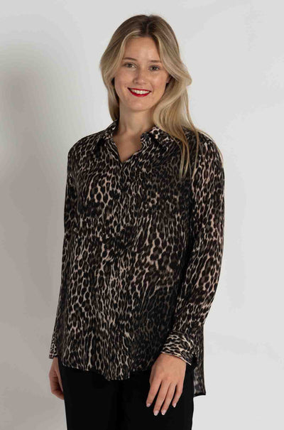 Mela Purdie - Soft Shirt in Praline Panther (Zambezee Exclusive)