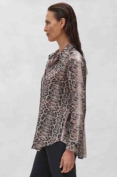 Mela Purdie - Soft Shirt in Safari Python