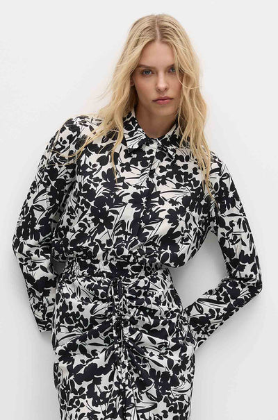 Mela Purdie - Soft Shirt in Tuberose Print Charmeuse