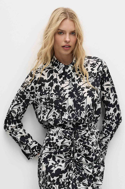 Mela Purdie - Soft Shirt in Tuberose Print Charmeuse