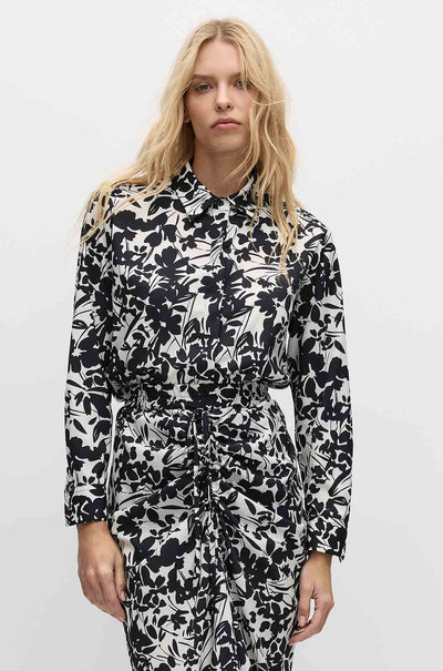Mela Purdie - Soft Shirt in Tuberose Print Charmeuse