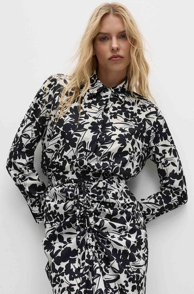 Mela Purdie - Soft Shirt in Tuberose Print Charmeuse