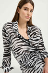 Mela Purdie - Soft Shirt in Cats-Eye Print Silk