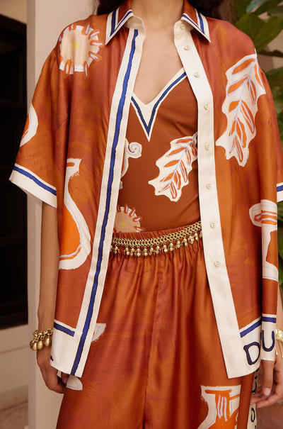 Alèmais - Soleil D'Armour Tapered Silk Pant