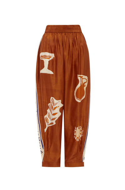 Alèmais - Soleil D'Armour Tapered Silk Pant