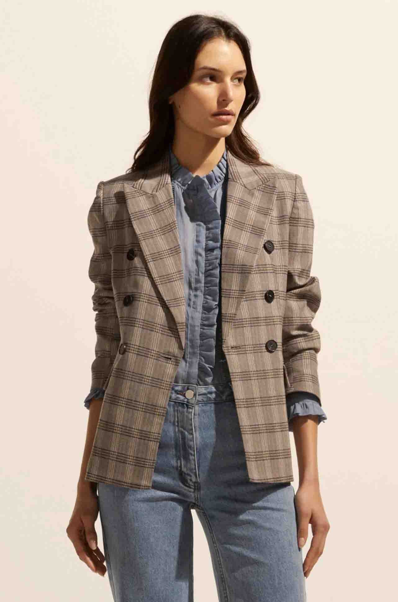 zoe kratzmann - spurt jacket in mousse check