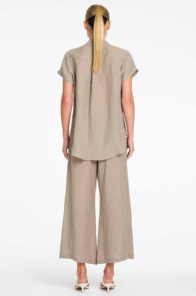 Mela Purdie - Soft Stand Shirt in Lino