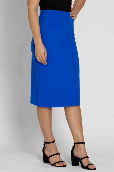 Paula Ryan - Stretch Pencil Skirt in Greek Blue