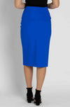 Paula Ryan - Stretch Pencil Skirt in Greek Blue