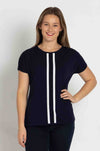 Faber - Stripe Navy Knit