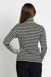 Marc Cain - Striped High Neck L/S Tee