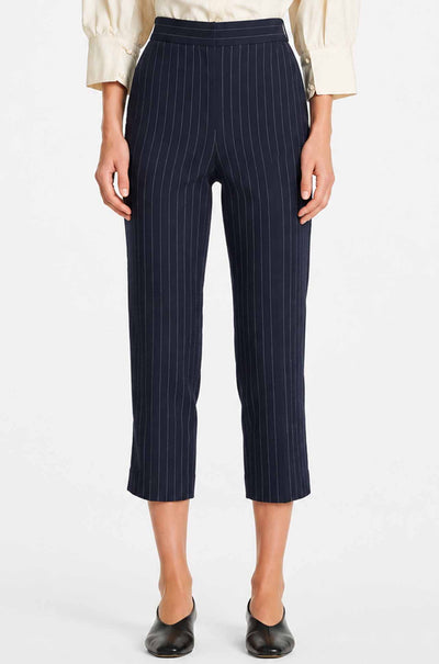 Mela Purdie - Tapered Flat Pant in Suit Stripe