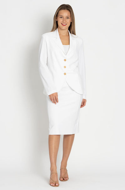 Paula Ryan - Summer Boyfriend Jacket in White