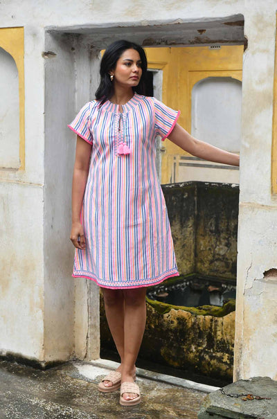Azure and Indigo - Day Dress