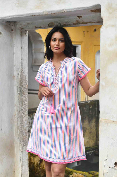 Azure and Indigo - Day Dress