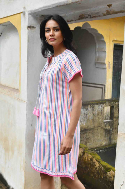 Azure and Indigo - Day Dress