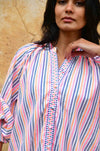 Azure and Indigo - Sunset Oversized Shirt