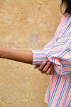 Azure and Indigo - Sunset Oversized Shirt