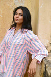 Azure and Indigo - Sunset Oversized Shirt