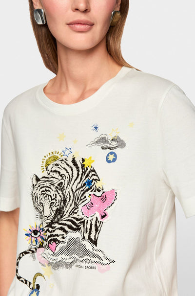 Marc Cain - T-Shirt w/ Appliqués