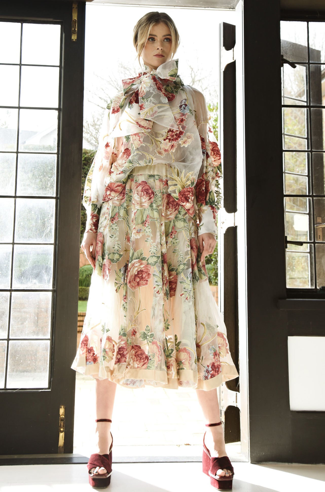 Trelise Cooper - Corsage Of Flowers Flare Play Skirt