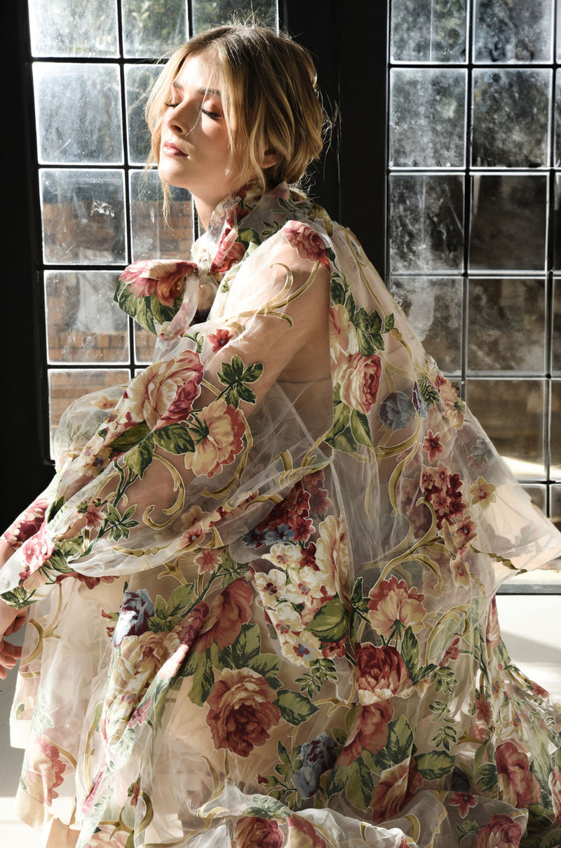 Trelise Cooper - Corsage Of Flowers On A Sheer Day Top