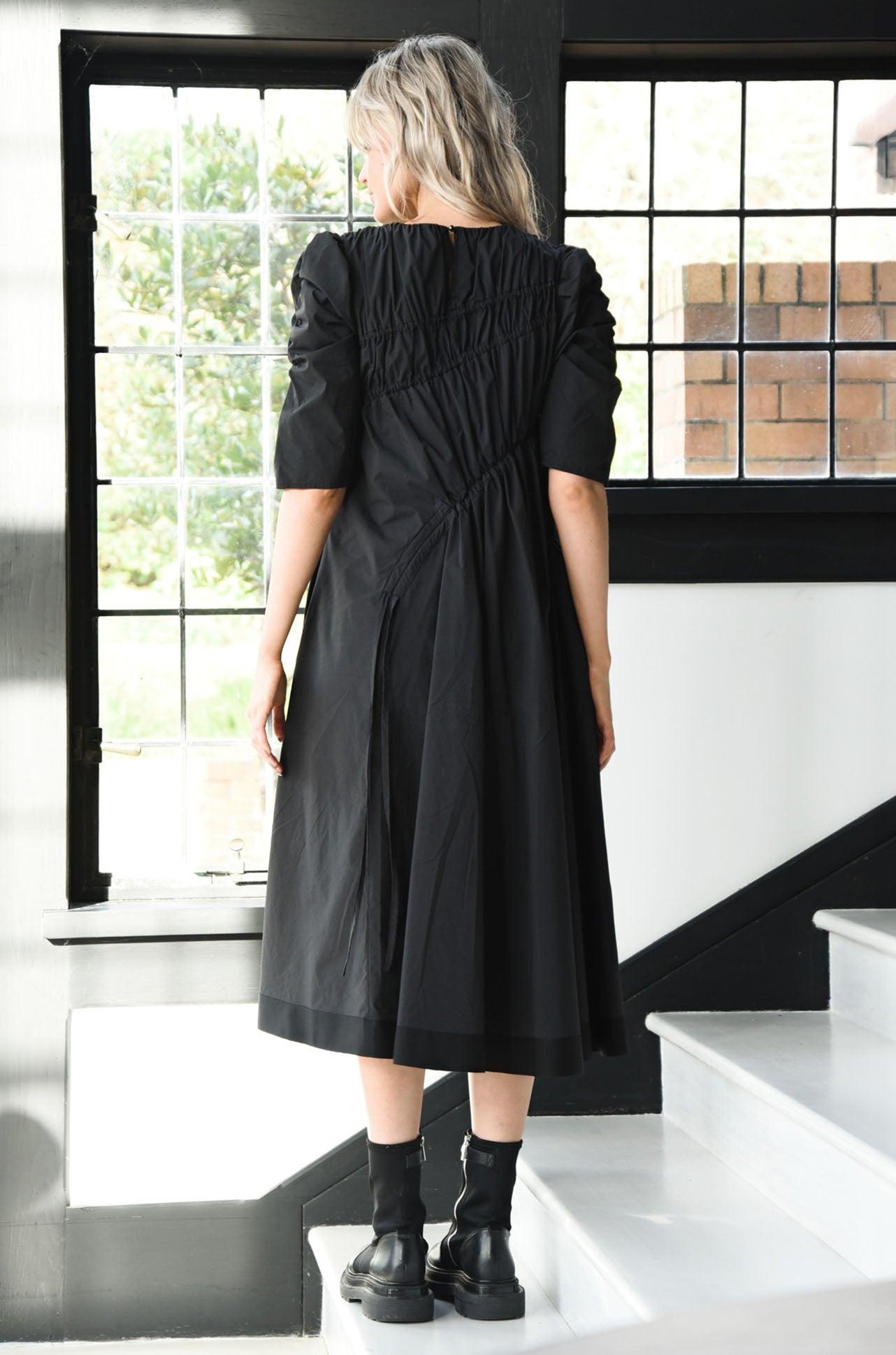 Trelise Cooper - Cotton Drawer String Me Along Dress in Black