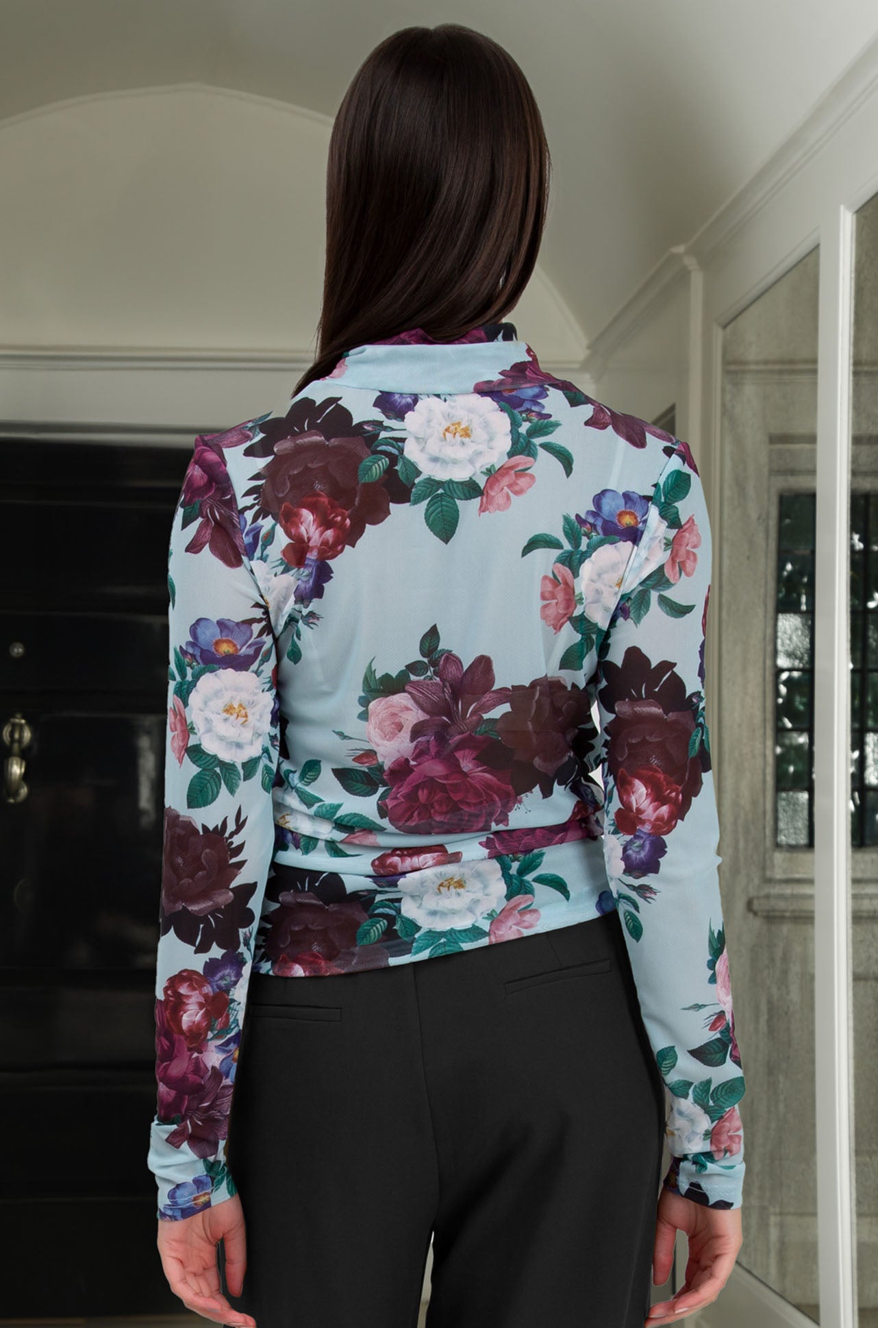 Trelise Cooper - Mesh With Me Neck Of The Woods Top in Blue Floral