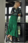 Trelise Cooper - Twill Standing Scrunchie Bar Skirt in Green