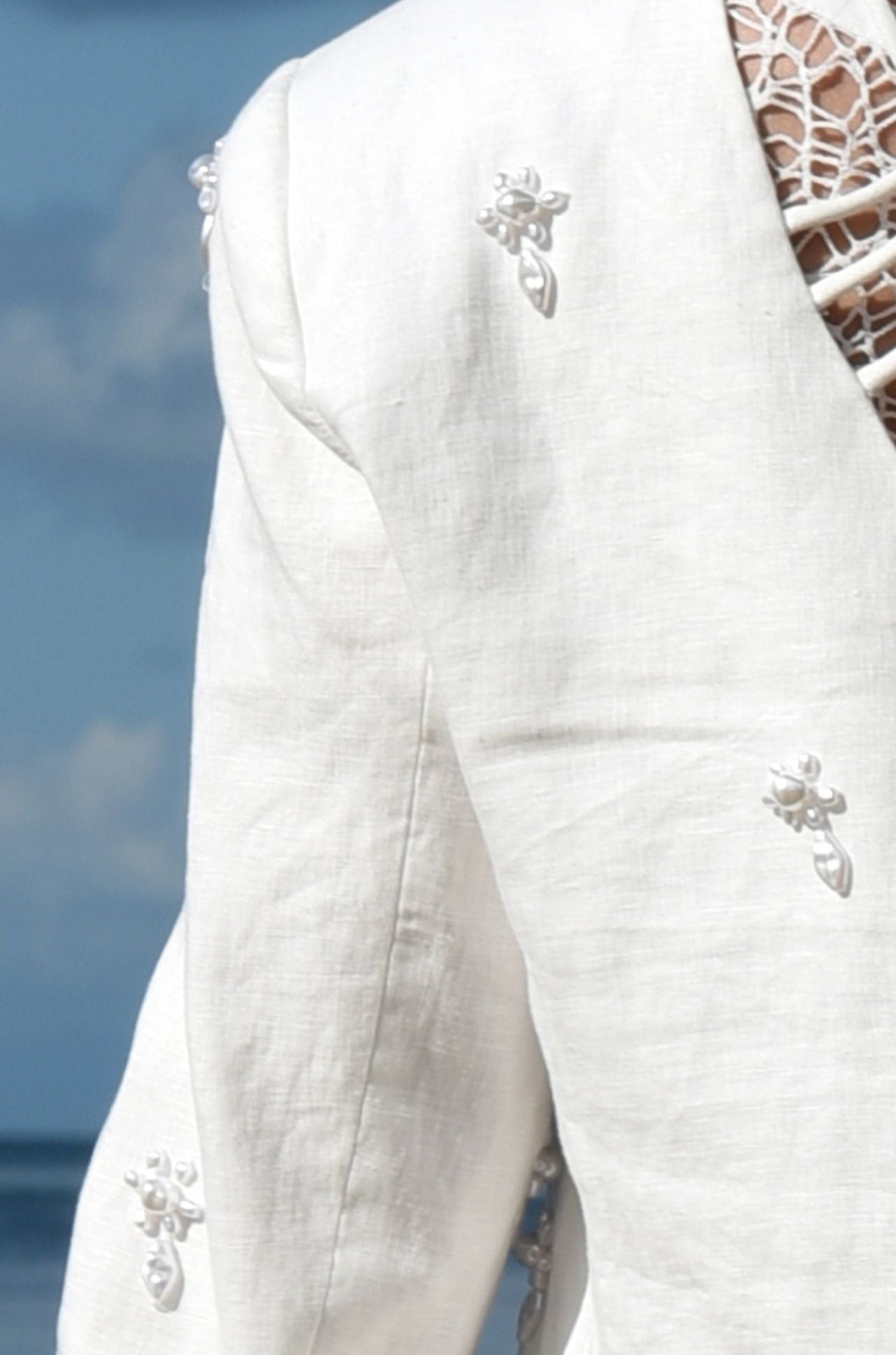 Trelise Cooper - Linen Legend Girl Boss Blazer in White
