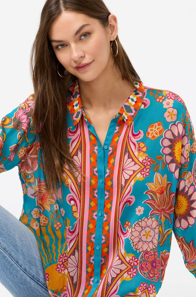 Johnny Was - The Audrey Button Up Shirt in Endora